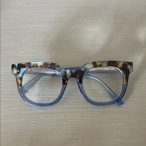 Blue and Brown Women's Glasses